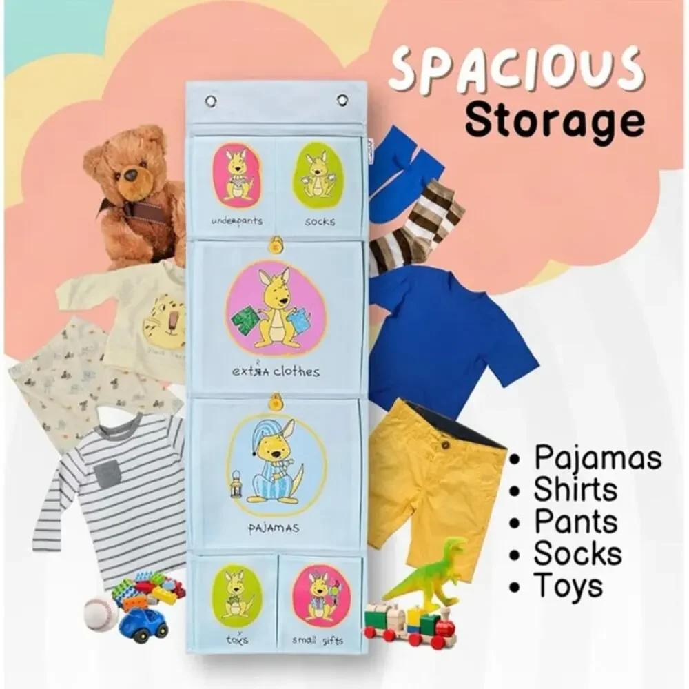NWT Over The Door Storage / Wall Mount Closet Organizer for Toddler 44